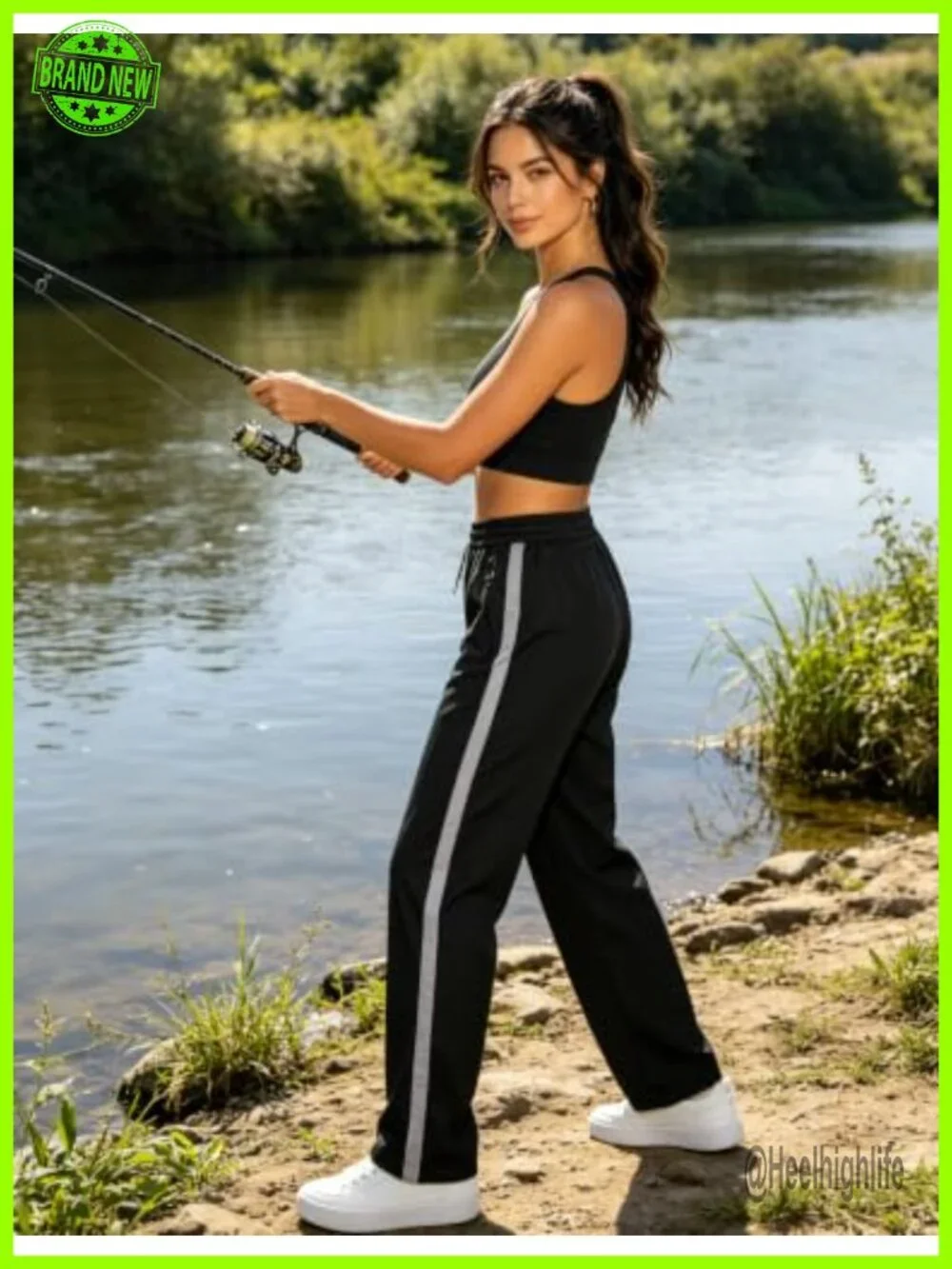 Lightweight Packable Rain Pants Waterproof Hiking Trousers with Reflective